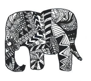 Elephant by Kylie (age 10)